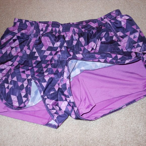 Jockey Shorts Jockey Purple Geo Print Womens Running Shorts M